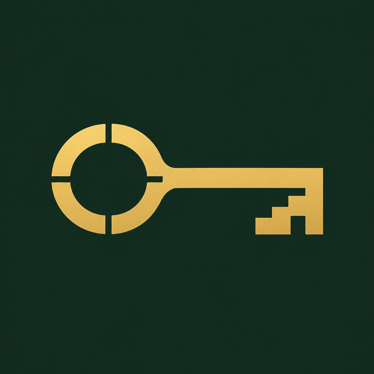 LowKey Stacked gold key